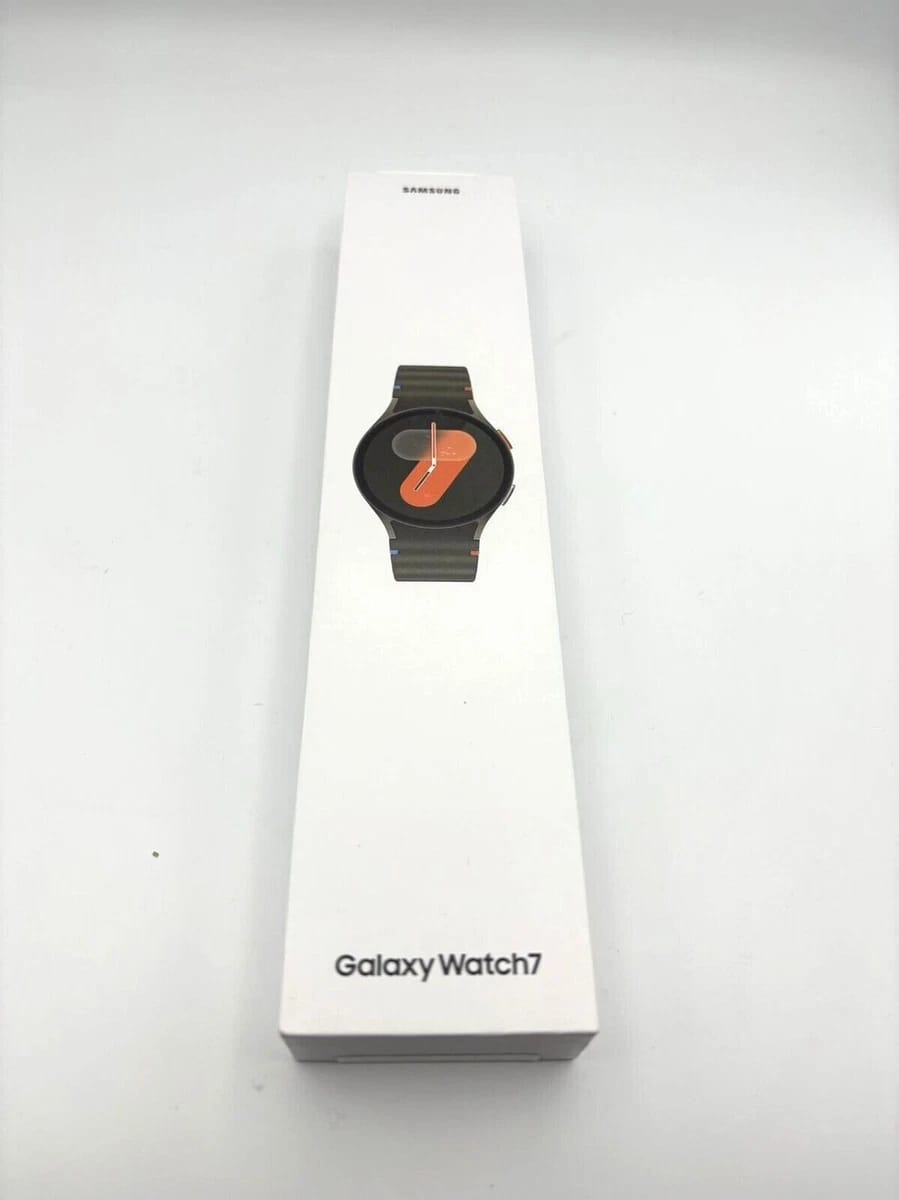 Watch 7 on a white box with a white background